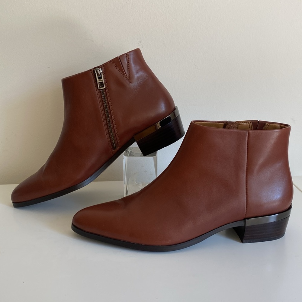 COACH Montana Classic Leather Ankle Boots Pointed Toe Size 9B Women’s - Picture 2 of 14